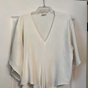 Tie front oversized top